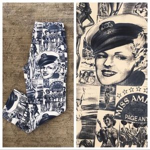 W Brand Adorable Miss America ankle pants Sz 12